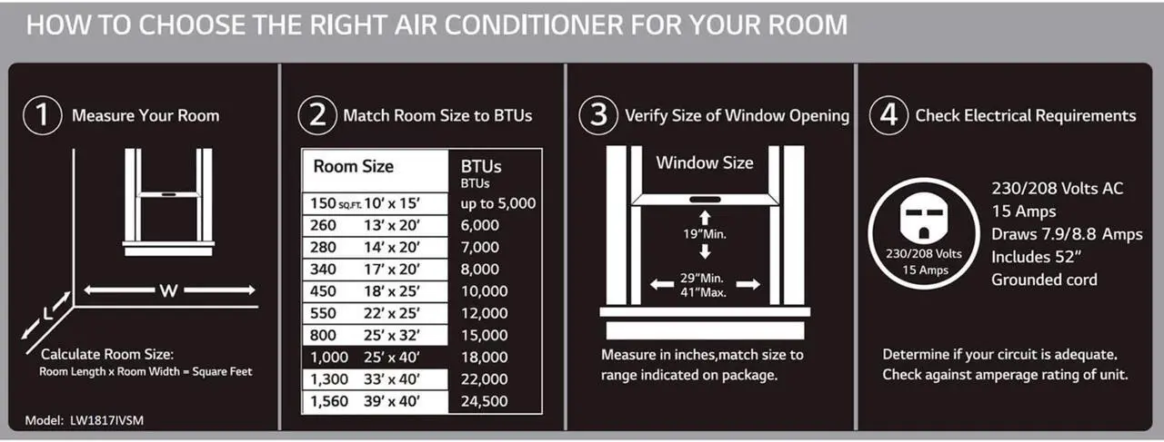 Alt view image 5 of 8 - LG LW1817IVSM 18000 BTU Window Air Conditioner with Inverter 230V White
