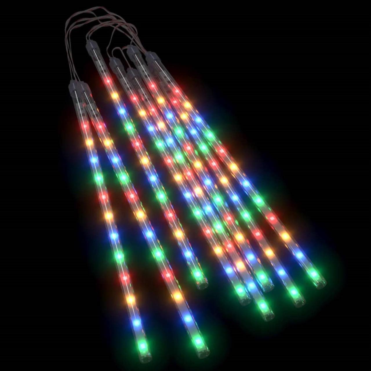 Alt view image 5 of 12 - vidaXL Meteor Lights Falling Rain Lights Cascading Christmas Lights 8 Pcs