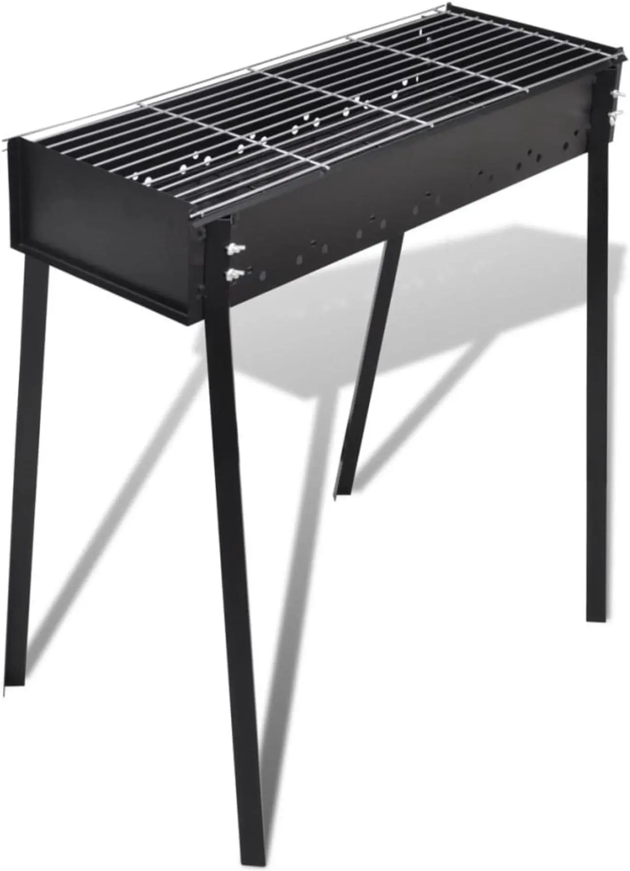 Alt view image 5 of 8 - vidaXL Charcoal Barbecue Charcoal Grill BBQ Grill for Outdoor Camping Picnic