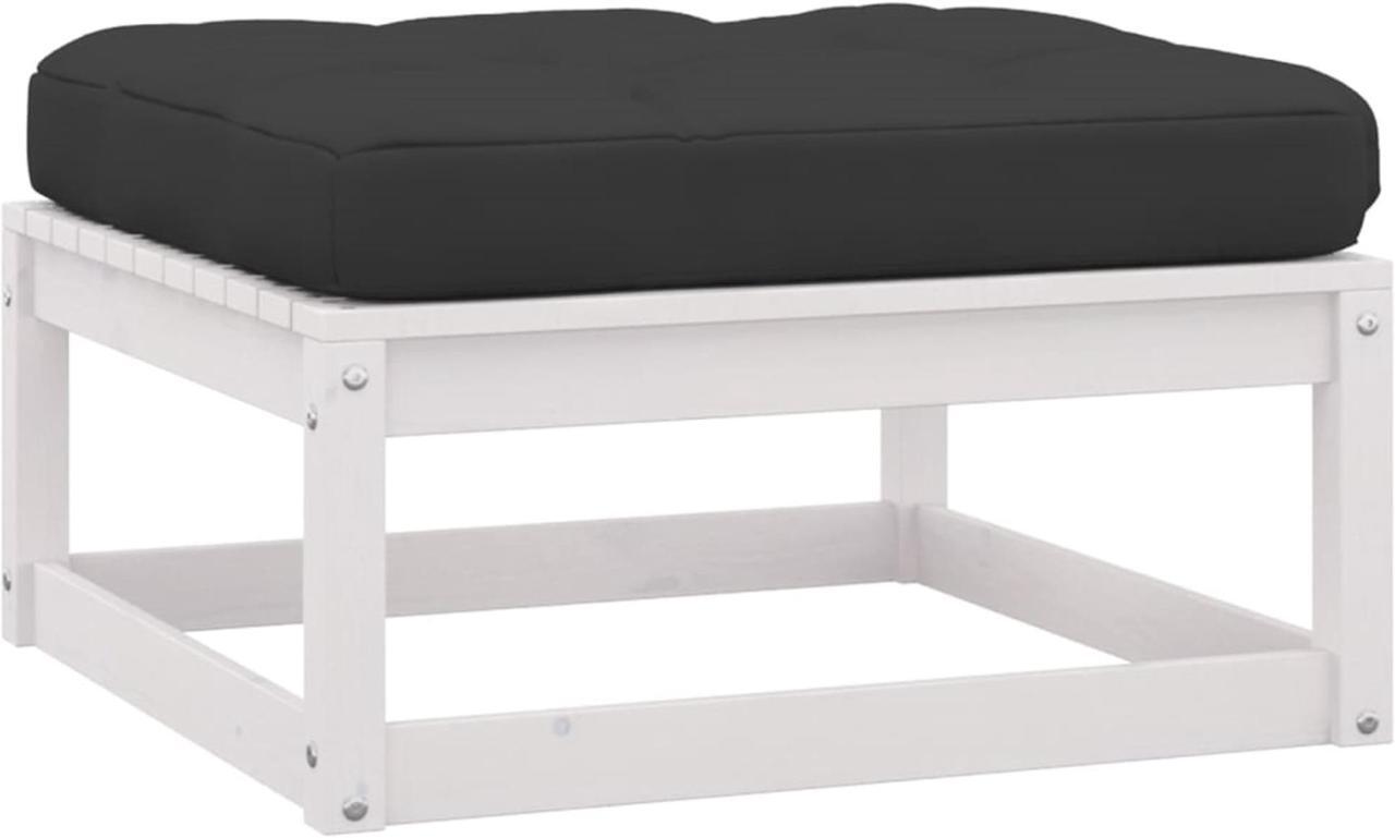 Alt view image 9 of 12 - vidaXL Patio Furniture 2 Pcs Outdoor Patio Ottoman for Garden with Cushions