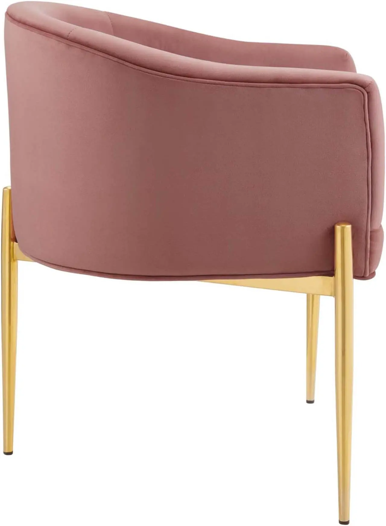 Alt view image 2 of 13 - Savour Tufted Performance Velvet Accent Chair Dusty Rose