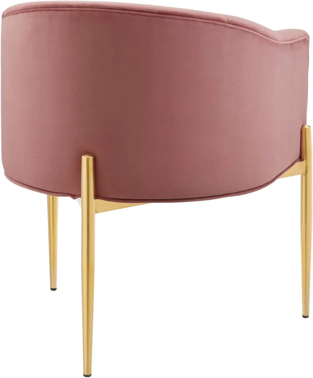 Alt view image 3 of 13 - Savour Tufted Performance Velvet Accent Chair Dusty Rose