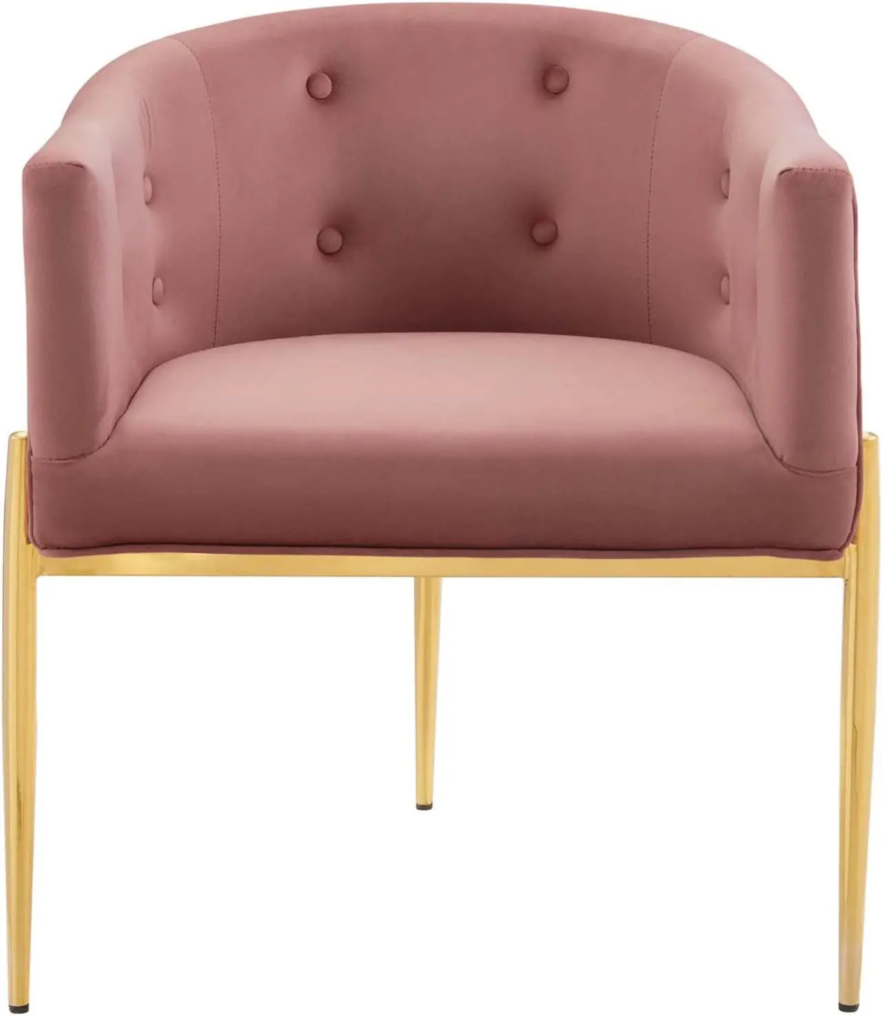 Alt view image 4 of 13 - Savour Tufted Performance Velvet Accent Chair Dusty Rose