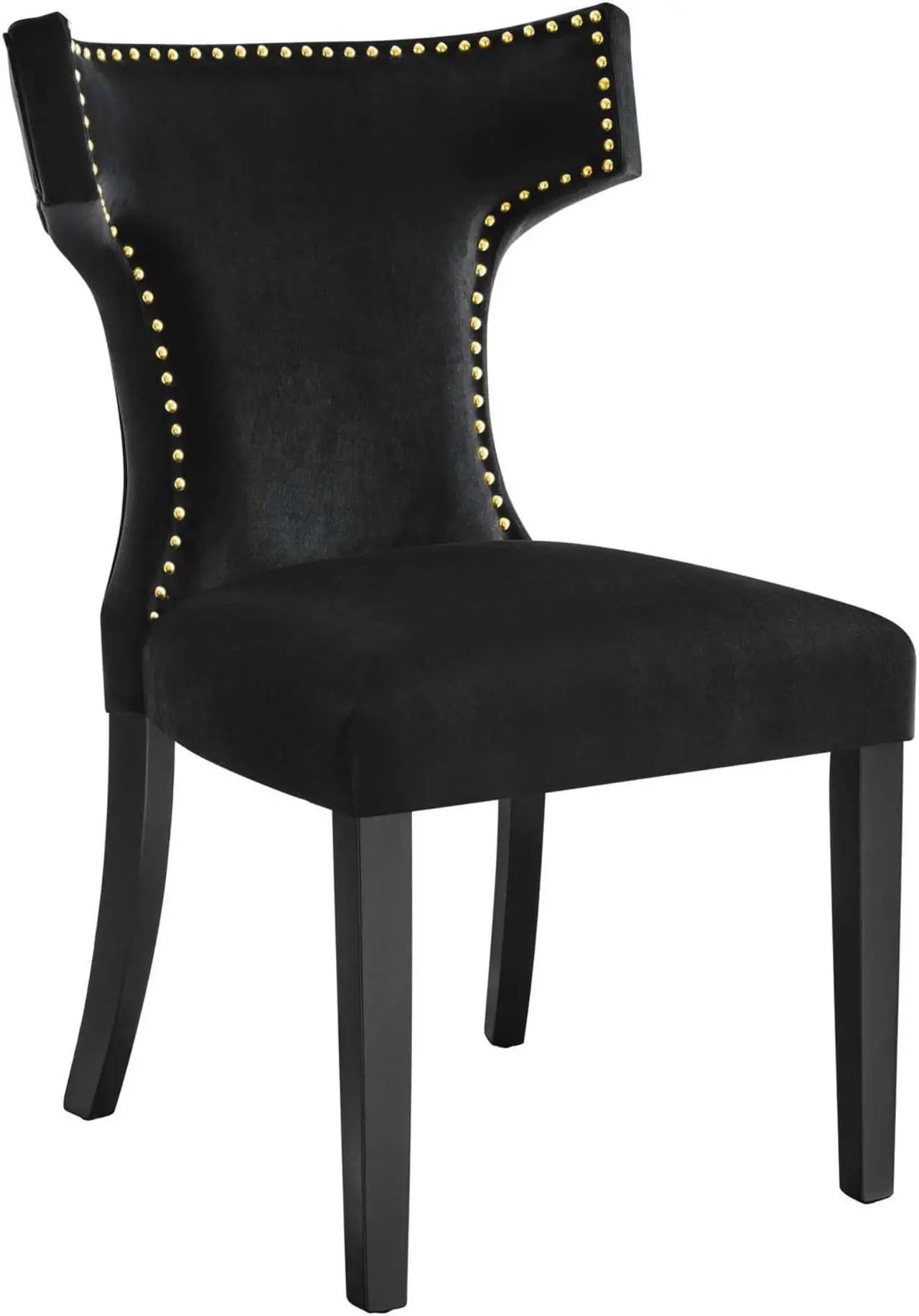 Alt view image 3 of 12 - Curve Performance Velvet Dining Chairs - Set of 2-EEI-5008