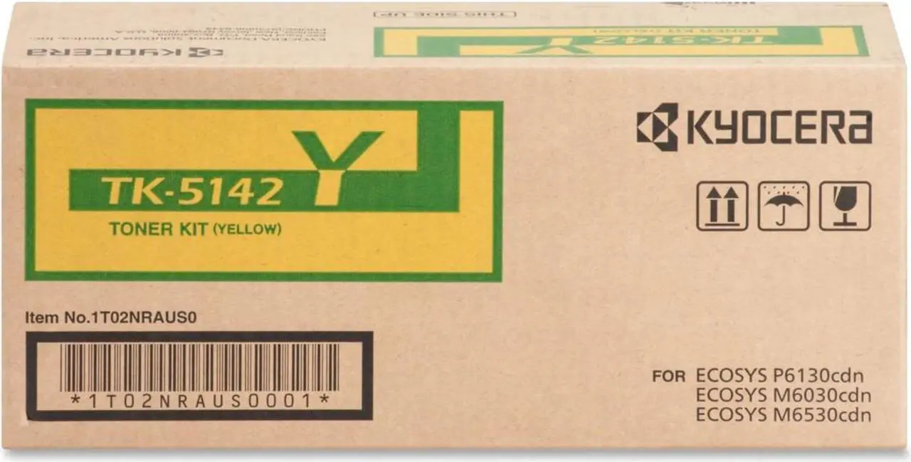 Alt view image 12 of 13 - Yellow Toner Cartridge for Kyocera TK-5142Y ECOSYS M6530cdn, ECOSYS P6130cdn, Genuine Kyocera Brand