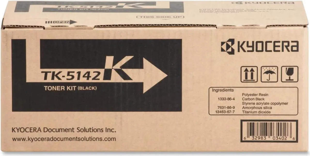 Alt view image 8 of 9 - Black Toner Cartridge for Kyocera TK-5142K ECOSYS M6530cdn, ECOSYS P6130cdn, Genuine Kyocera Brand