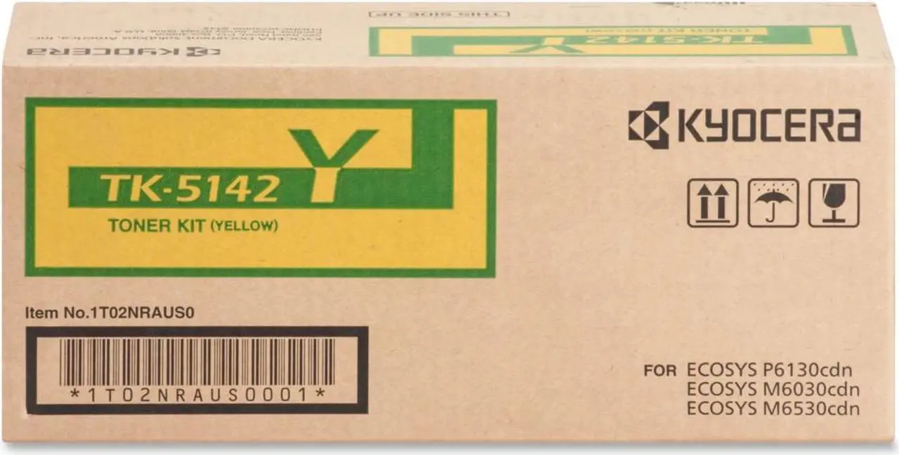 Alt view image 13 of 13 - Yellow Toner Cartridge for Kyocera TK-5142Y ECOSYS M6530cdn, ECOSYS P6130cdn, Genuine Kyocera Brand