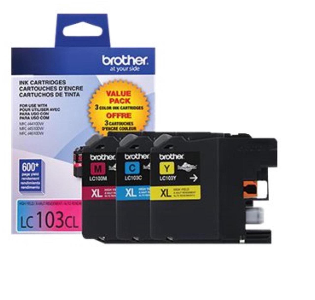 Alt view image 13 of 16 - Brother LC1033PKS High Yield Innobella Ink Cartridge - Combo Pack - Cyan/Magenta/Yellow