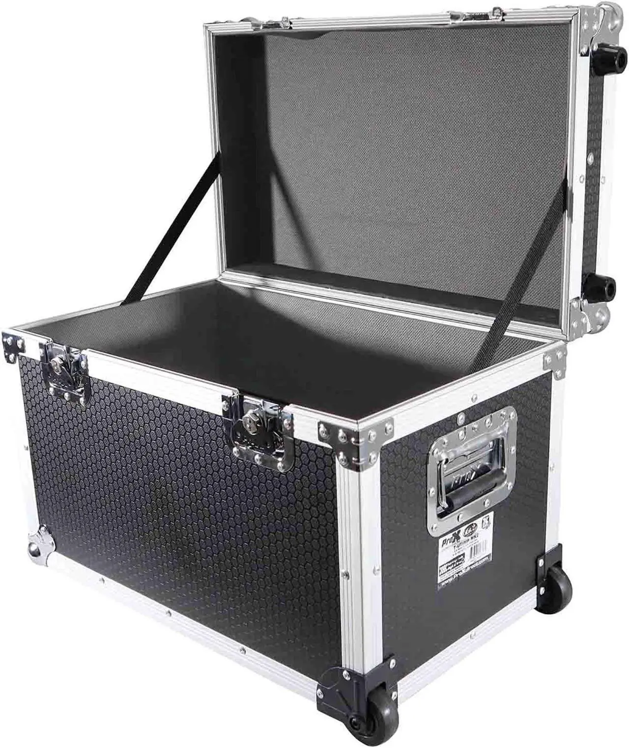 Alt view image 8 of 8 - Roll-away Utility Case W-Retractable Handle and Low-Profile Recessed Wheels 17" x 24.5" x 15" 2.2 Cu.Ft.
