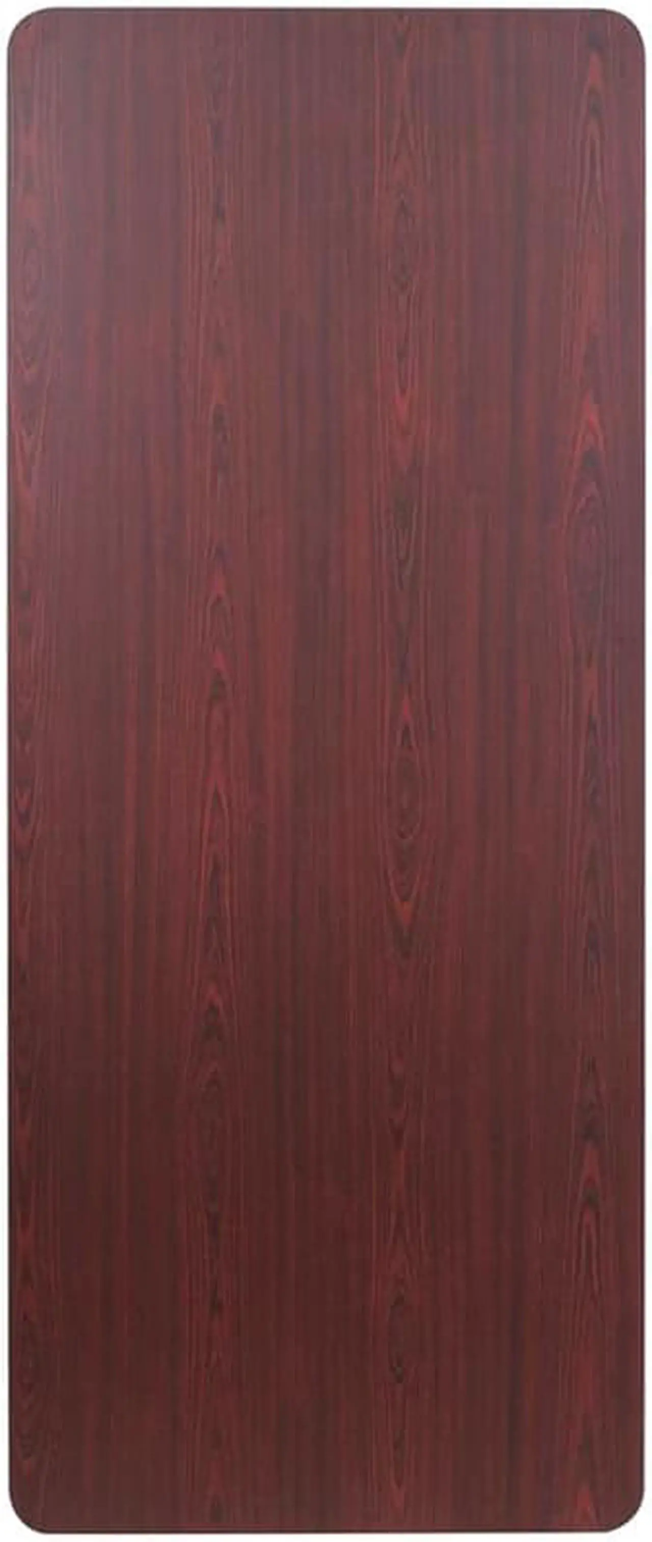 Alt view image 9 of 20 - 6-Foot High Pressure Mahogany Laminate Folding Banquet Table