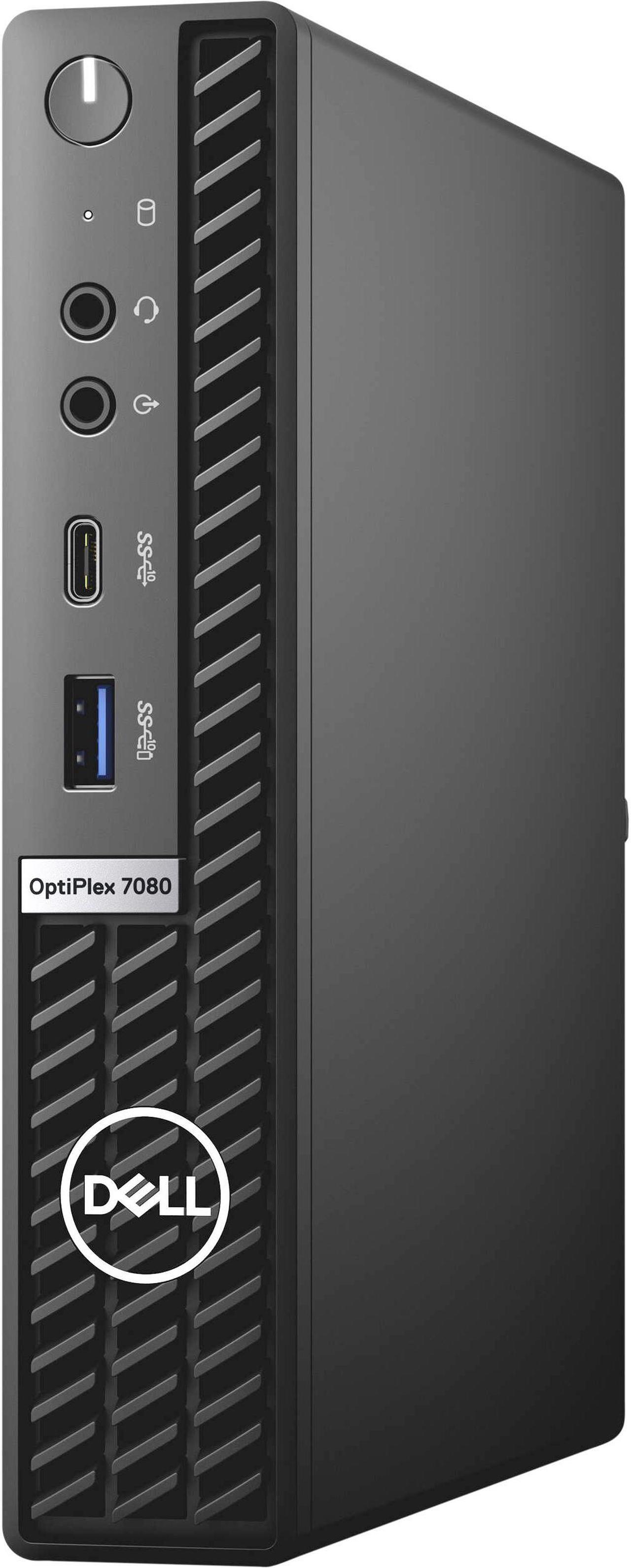 Main image of Dell Optiplex 7080 Micro Form Factor Desktop, Intel Six-Core i5 10500T 2.3Ghz, 8GB DDR4, 2TB NVMe M.2 SSD, USB Type C, Windows 10 Pro