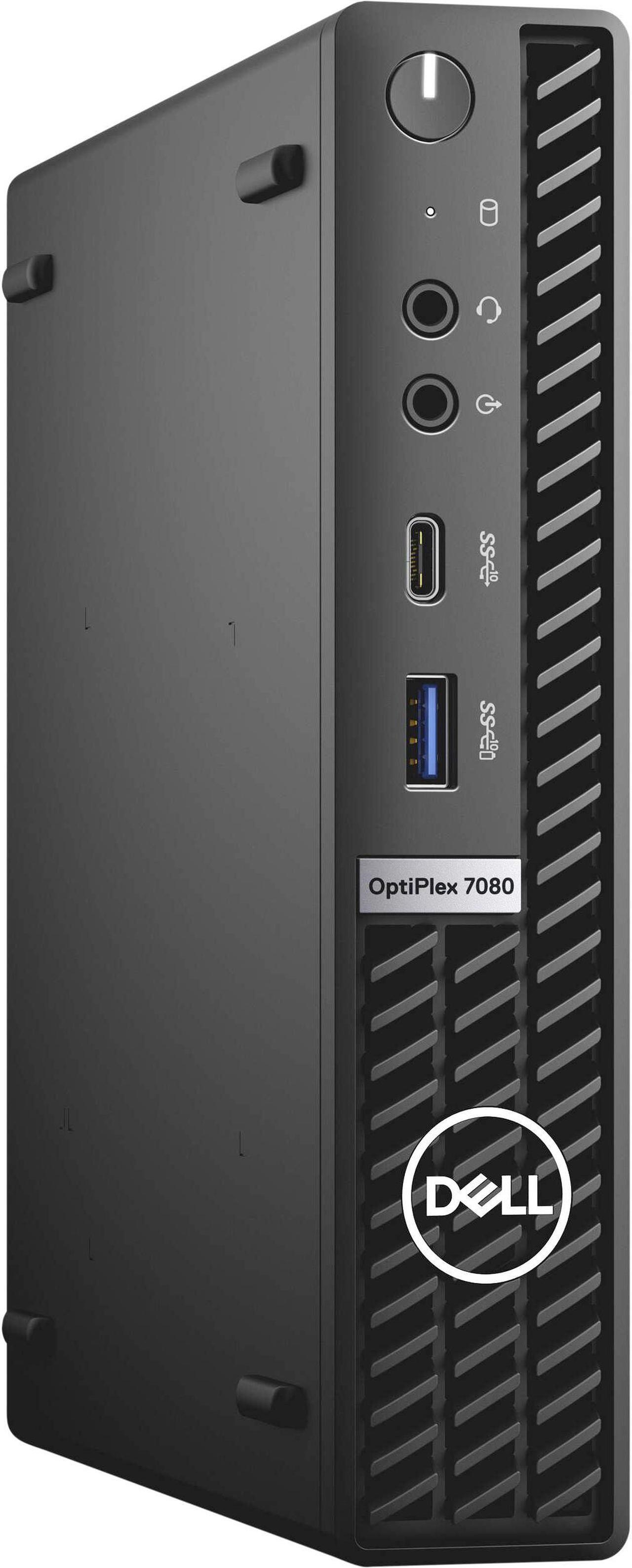 Alt view image 4 of 4 - Dell Optiplex 7080 Micro Form Factor Desktop, Intel Six-Core i5 10500T 2.3Ghz, 8GB DDR4, 2TB NVMe M.2 SSD, USB Type C, Windows 10 Pro