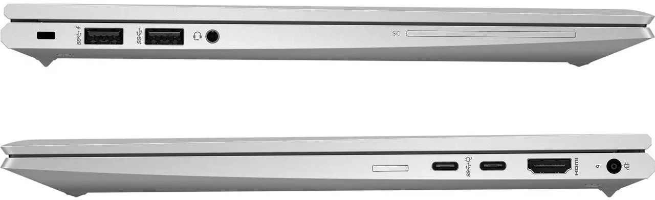 Alt view image 4 of 6 - HP EliteBook 845 G8 14" Laptop, AMD Ryzen 5 PRO 5650U 2.3GHz, 16GB DDR4 RAM, 256GB NVMe M.2 SSD, 1080p Full HD, Webcam, Windows 11 Pro
