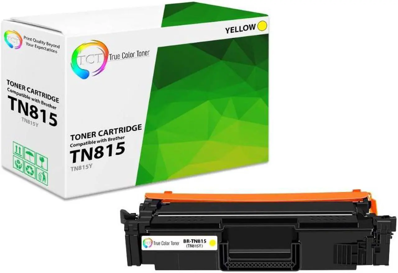 Main image of True Color Toner TN815 Yellow Toner Cartridge - Premium Compatible Replacement for Brother TN-815 TN815Y High Yield Works With Brother HL-L9430CDN HL-L9470CDN MFC-L9670CDN