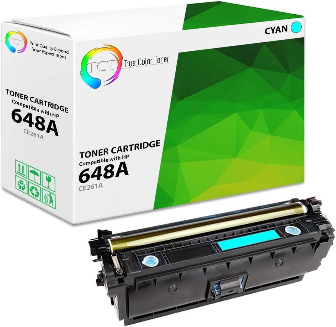Main image of True Color Toner 648A Cyan Toner Cartridge - Premium Compatible Replacement for HP 648A CE261A Works With HP Color LaserJet CP4520 CP4025 CP4025N CP4025DN