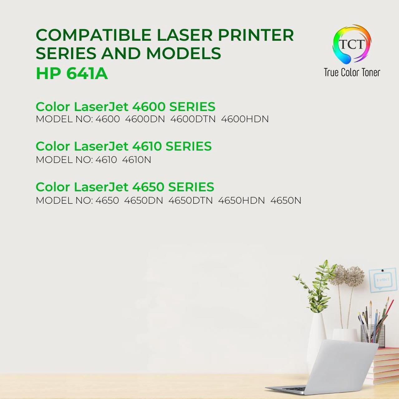 Alt view image 2 of 6 - TCT 641A Magenta TAA Compliant Toner Cartridge - Premium Compatible Replacement for HP 641A C9723A Works With HP Color LaserJet 4600 4600DN 4600DTN 4600HDN 4600N Printers