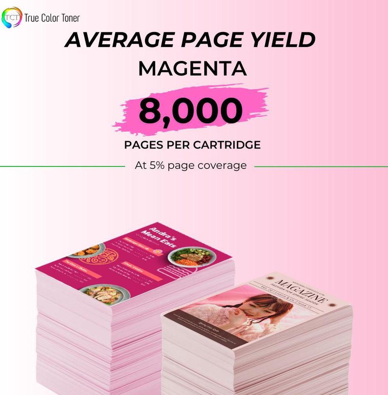 Alt view image 3 of 6 - TCT 641A Magenta TAA Compliant Toner Cartridge - Premium Compatible Replacement for HP 641A C9723A Works With HP Color LaserJet 4600 4600DN 4600DTN 4600HDN 4600N Printers