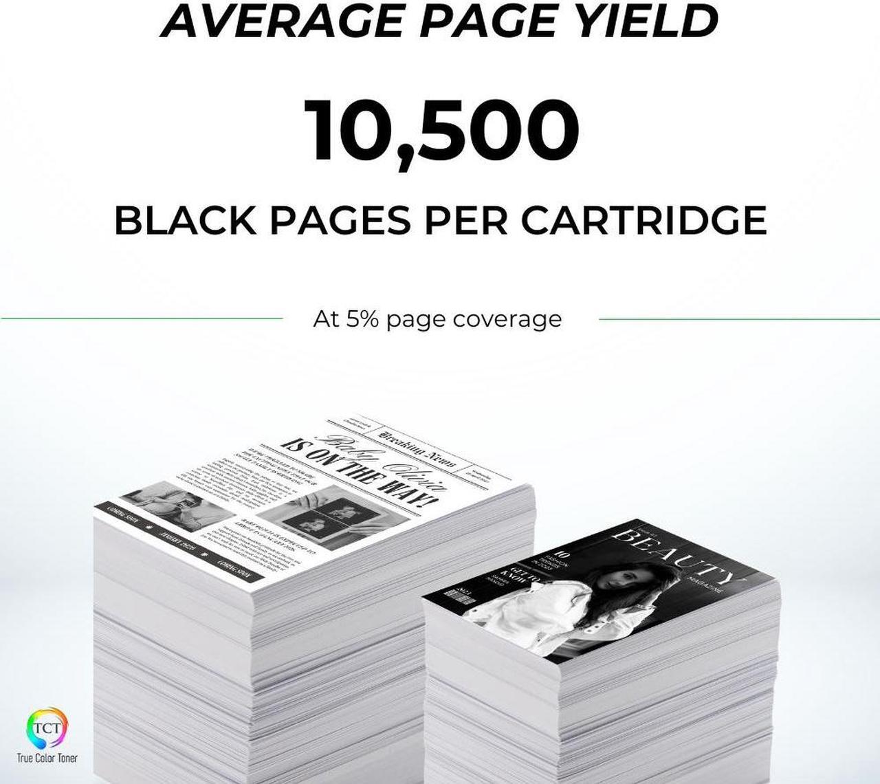Alt view image 3 of 6 - True Color Toner 504X Black Toner Cartridge 2 Pack - Premium Compatible Replacement for HP 504X CE250X Black High Yield Works With HP Laserjet CP3520 CP3525