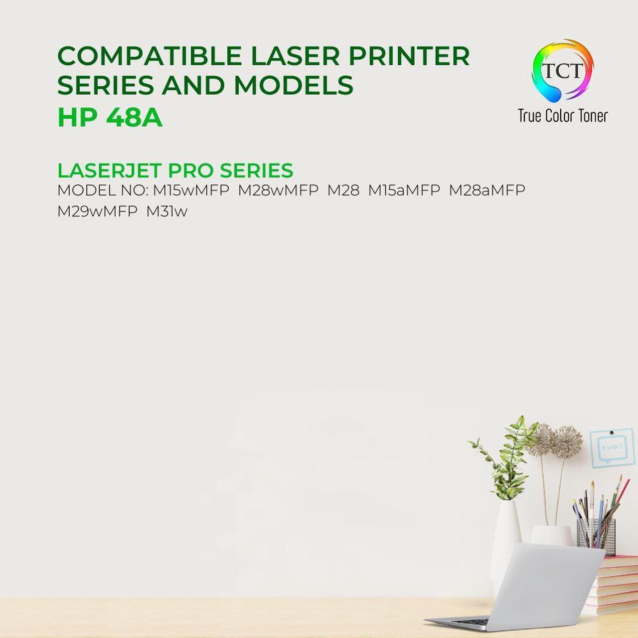 Alt view image 2 of 6 - TCT CF248A 48A For HP Premium Pro M15a MFP M28a M28w Compatible Toner Cartridge