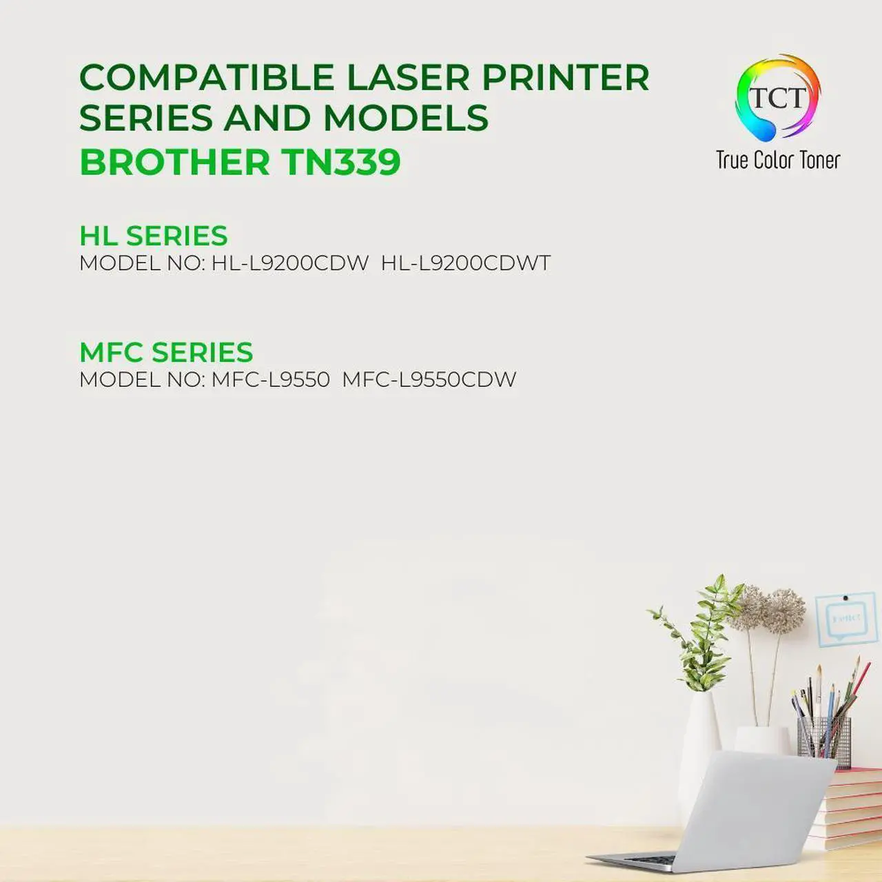 Alt view image 2 of 6 - True Color Toner TN339 Color Toner Cartridge 3 Pack - Premium Compatible Replacement for Brother TN-339 TN339C TN339M TN339Y Super High Yield Works With Brother HL-L9200 MFC-L9550
