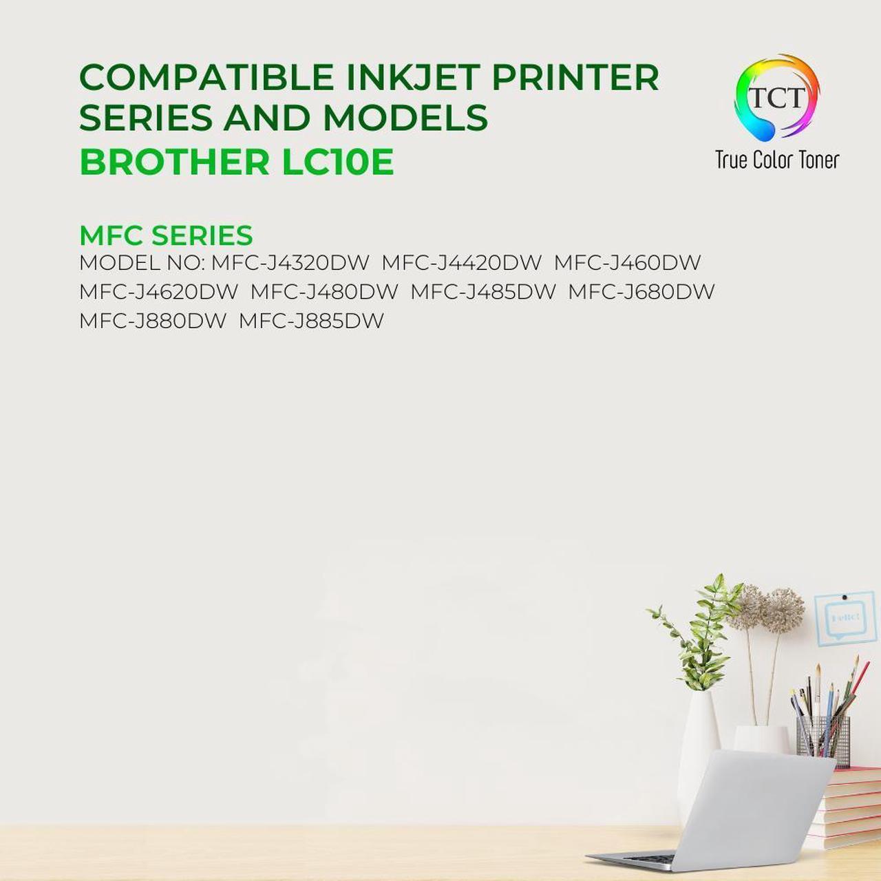 Alt view image 3 of 7 - TCT Compatible Ink Cartridge Replacement for Brother LC203 LC203BK Black Works with Brother MFC-J460DW J480DW J485DW J880DW J4620DW J4420DW Printers (550 Pages) - 2 Pack