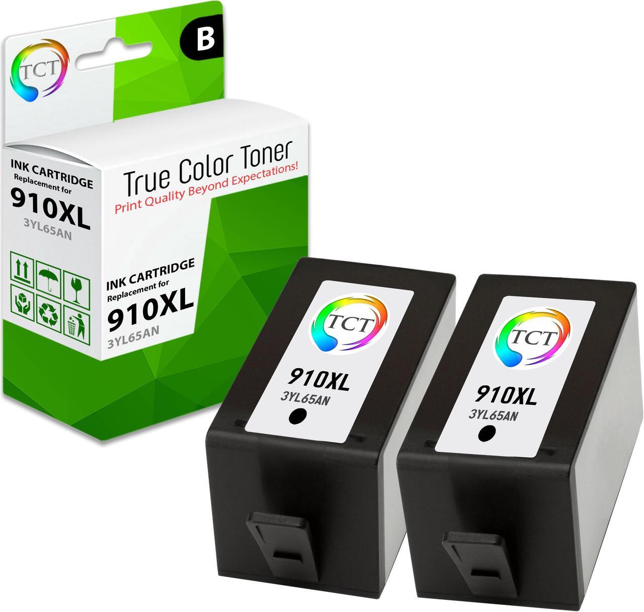 Main image of TCT 910XL Black Ink Cartridge 2 Pack - Premium Compatible Replacement for HP 910XL 3YL65AN Black High Yield Works With HP OfficeJet 8020 8022 8025 8028 8035