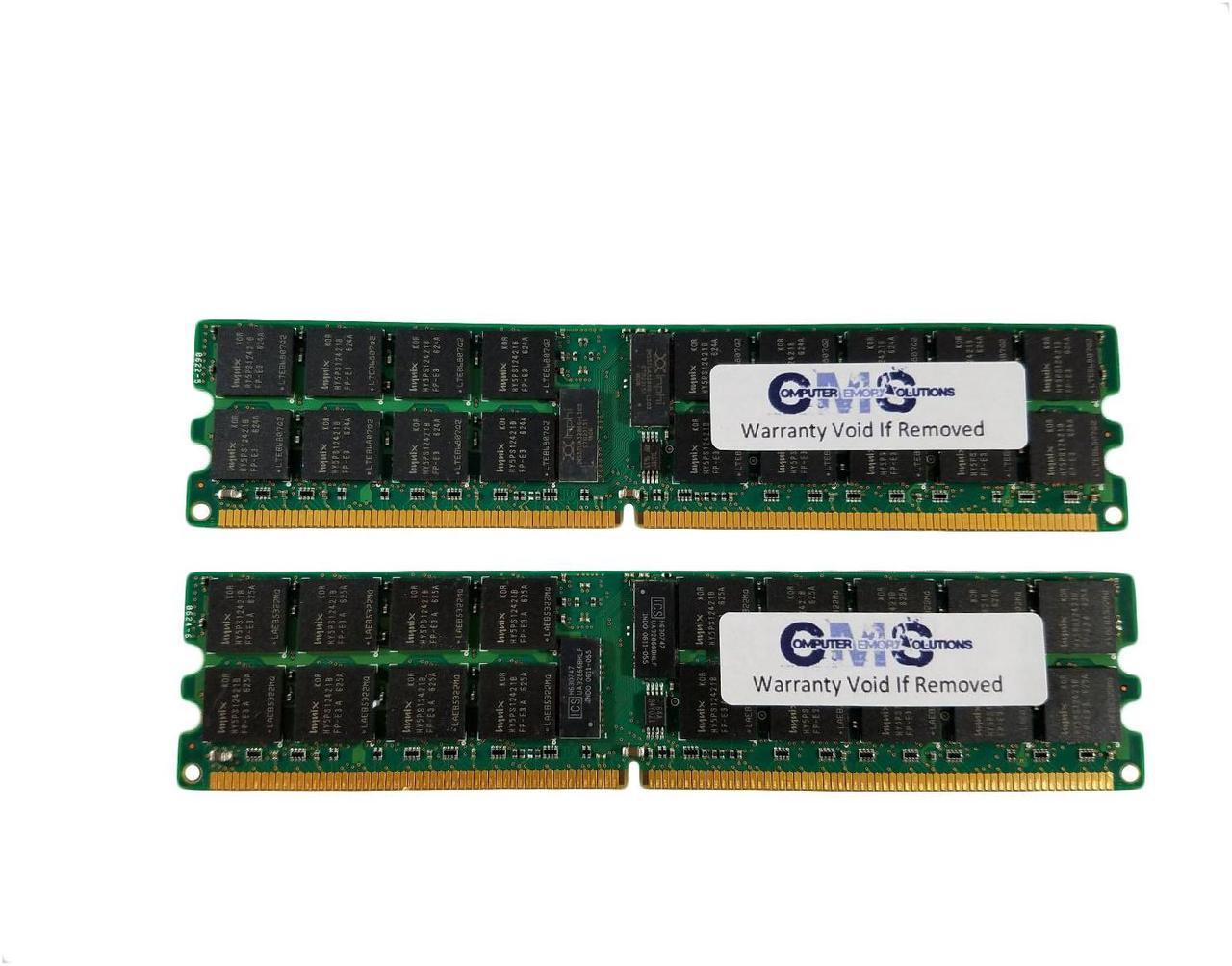 Alt view image 3 of 4 - CMS 8GB (2X4GB) DDR2 3200 400MHZ ECC REGISTERED DIMM Memory Ram Upgrade Compatible with Dell® Poweredge 1800 Ddr2-Pc3200 For Server Only - B47