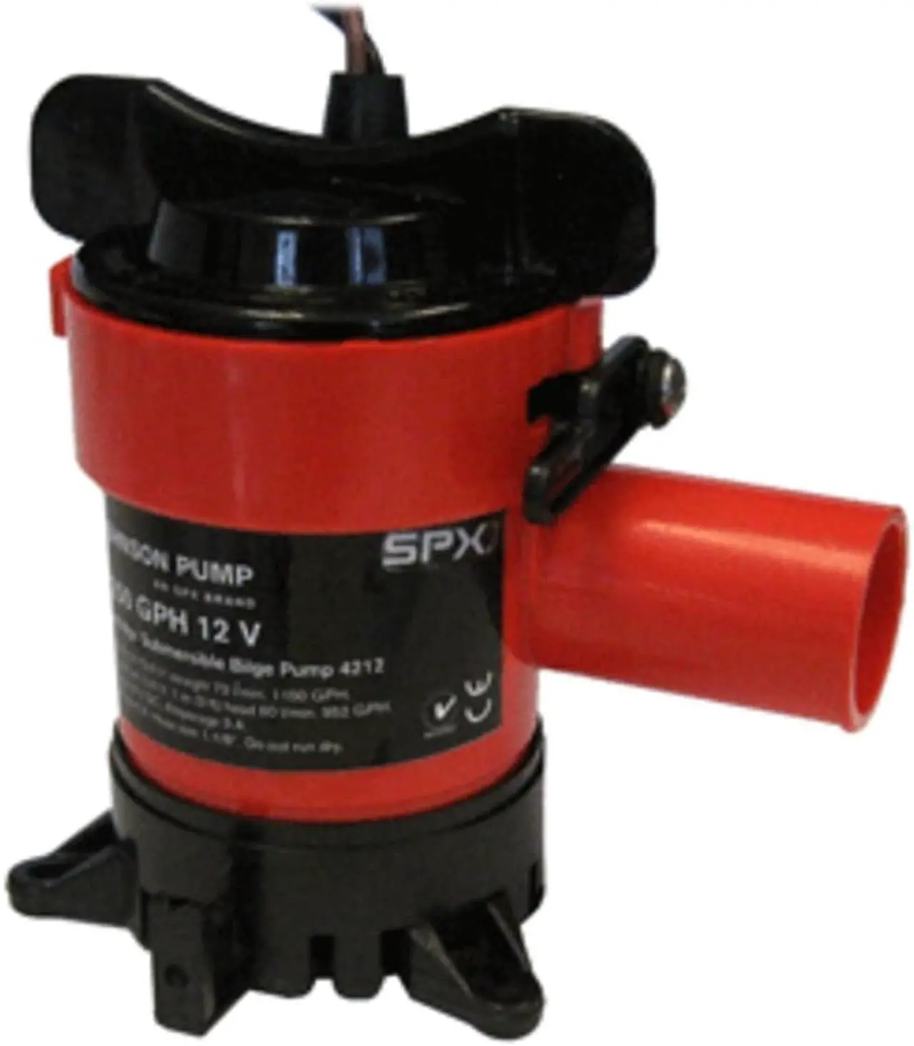 Alt view image 3 of 5 - JOHNSON PUMP 1250 GPH BILGE PUMP 1-1/8 HOSE 12V