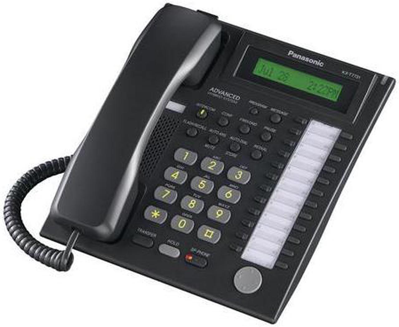 Alt view image 7 of 10 - Panasonic BTI KX-T7731BK Speakerphone with LCD - Black