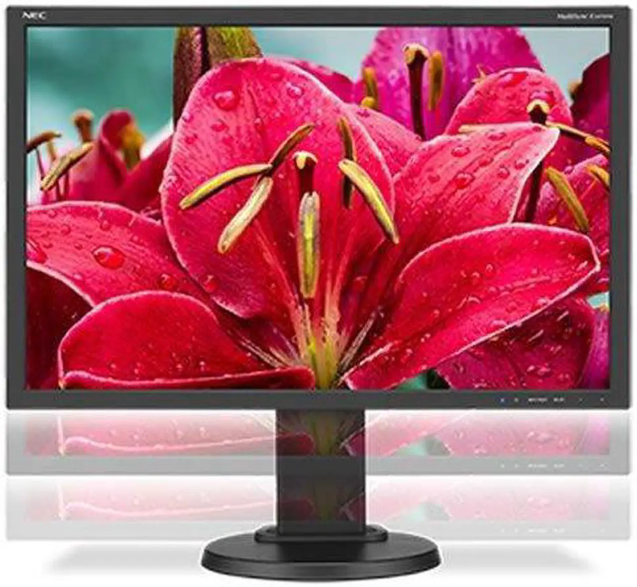 Alt view image 8 of 14 - NEC Display Solutions 24" E245WMI-BK MultiSync Professional Monitor IPS 1920 x 1200, 1000:1 contrast, DisplayPort, DVI-D, VGA, Height & Tilt Adjust, VESA Mountable
