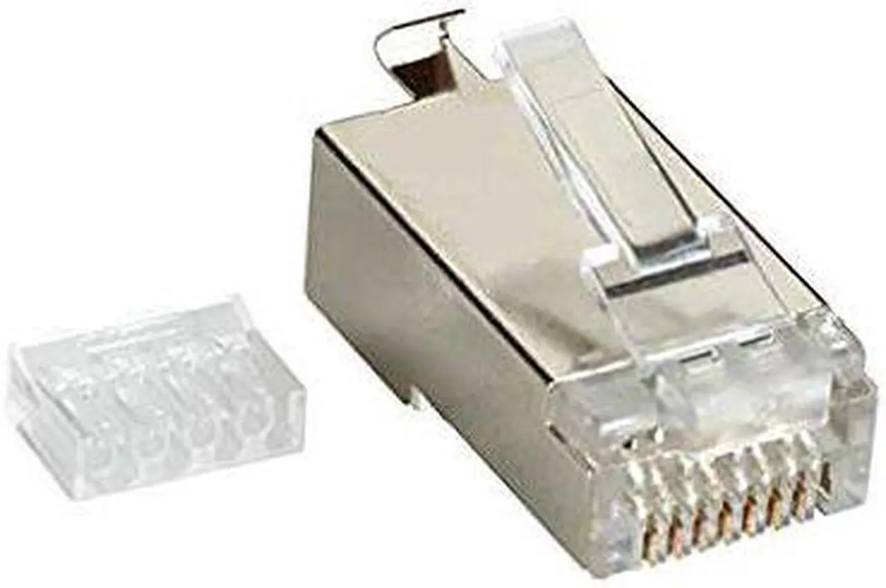 Alt view image 2 of 9 - MODULAR PLUG - CAT6, SHIELDED, RJ-45, 50-PACK, GSA, TAA, 45 DAY STANDARD RETURN