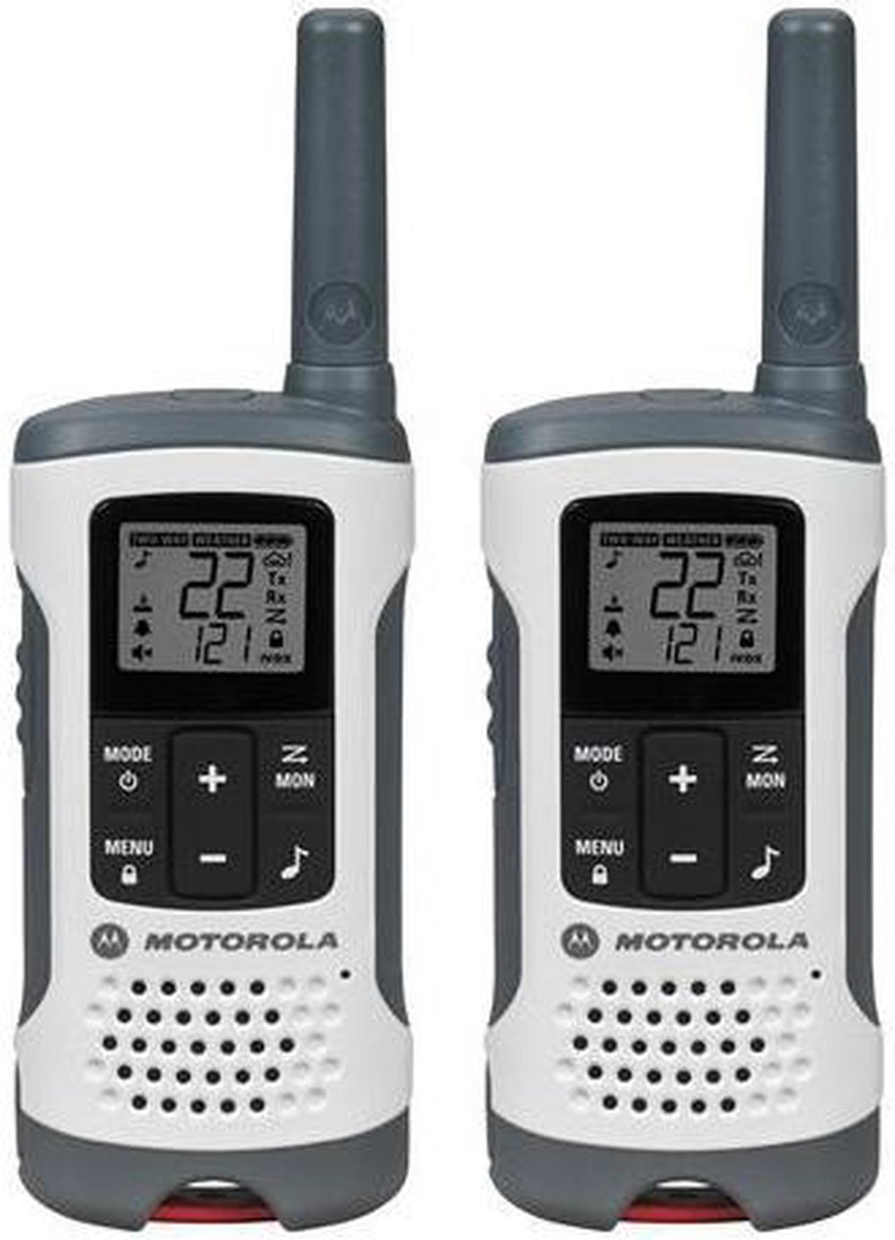 Alt view image 12 of 20 - Motorola T260 Two-Way Radio - 37KM Model + NOAA Rechargeable  (Dual Pack)