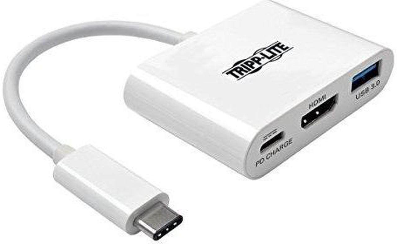 Alt view image 7 of 20 - Tripp Lite USB C to HDMI Multiport Adapter w/PD Charging USB Type C to HDMI (U444-06N-HU-C)