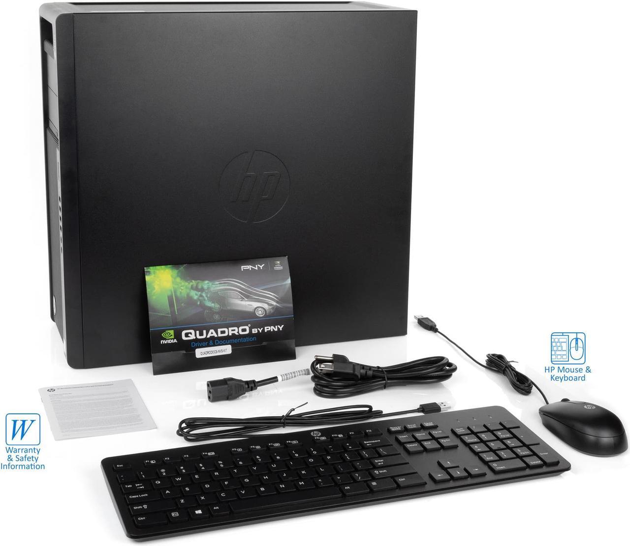Alt view image 7 of 7 - HP Z440 Workstation Desktop, Intel Xeon E5-1607 v4 3.1GHz, 64GB RAM, 256GB SSD + 1TB HDD, 2x NVIDIA NVS 310 Graphics, DVD-RW, DisplayPort, Wi-Fi, Bluetooth, Windows 10 Pro