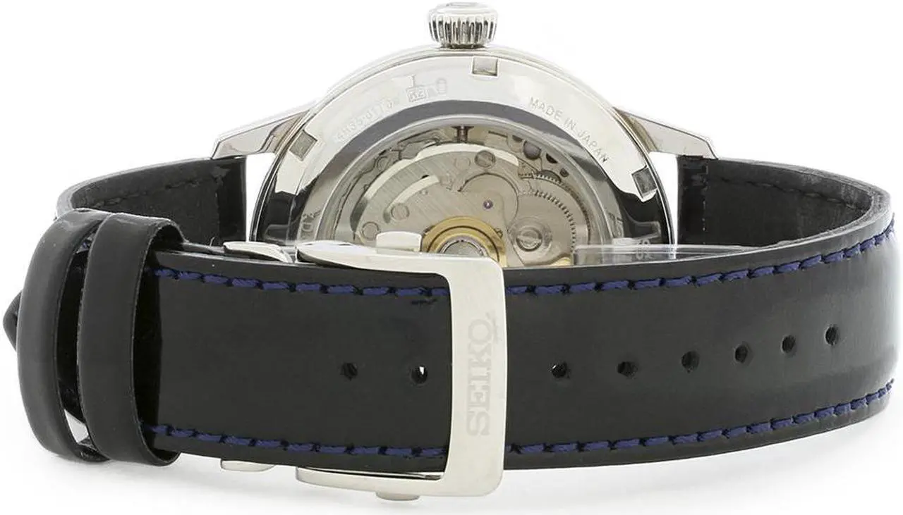 Alt view image 6 of 8 - Seiko Presage Mens Stainless Steel Blue Dial Automatic Watch SRPB43