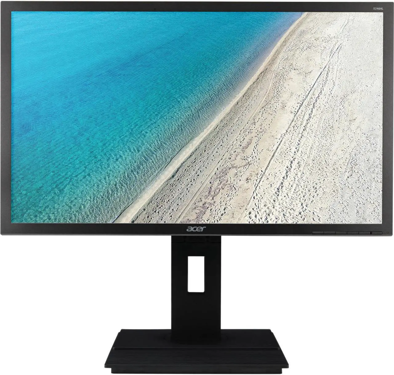 Alt view image 2 of 12 - Acer B246HL ymiprx UM.FB6AA.007 24" Full HD 1920 x 1080 60 Hz D-Sub, HDMI, DisplayPort Built-in Speakers Height Adjustable Monitor