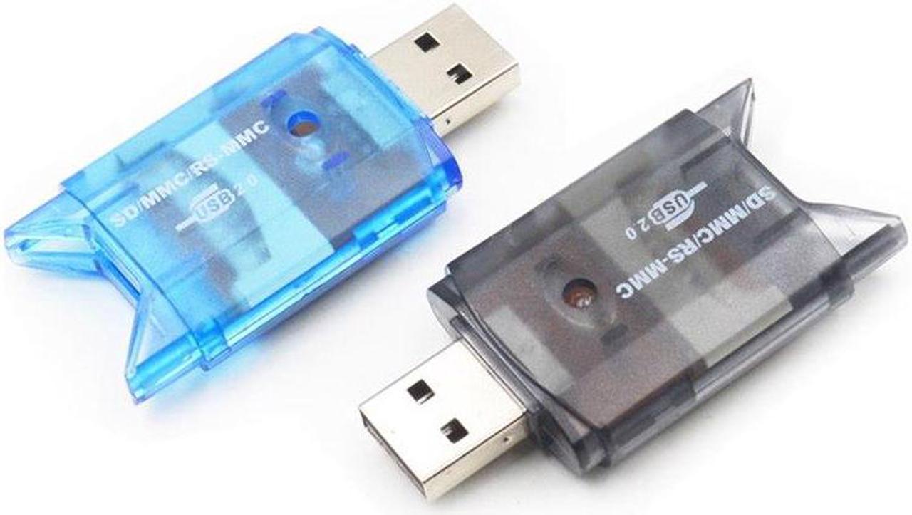 Multi Memory Card Reader Writer Adapter Connector All in 1 USB 2.0 Card Reader For Micro SD MMC SDHC TF Memory Card Max 64GB