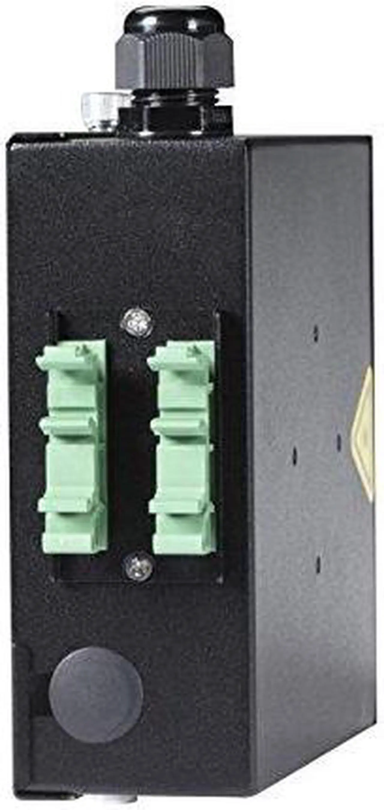 Alt view image 4 of 7 - Black Box JPM398A Wallmount Mini DIN Rail Fiber Enclosure - 1-Slot Adapter