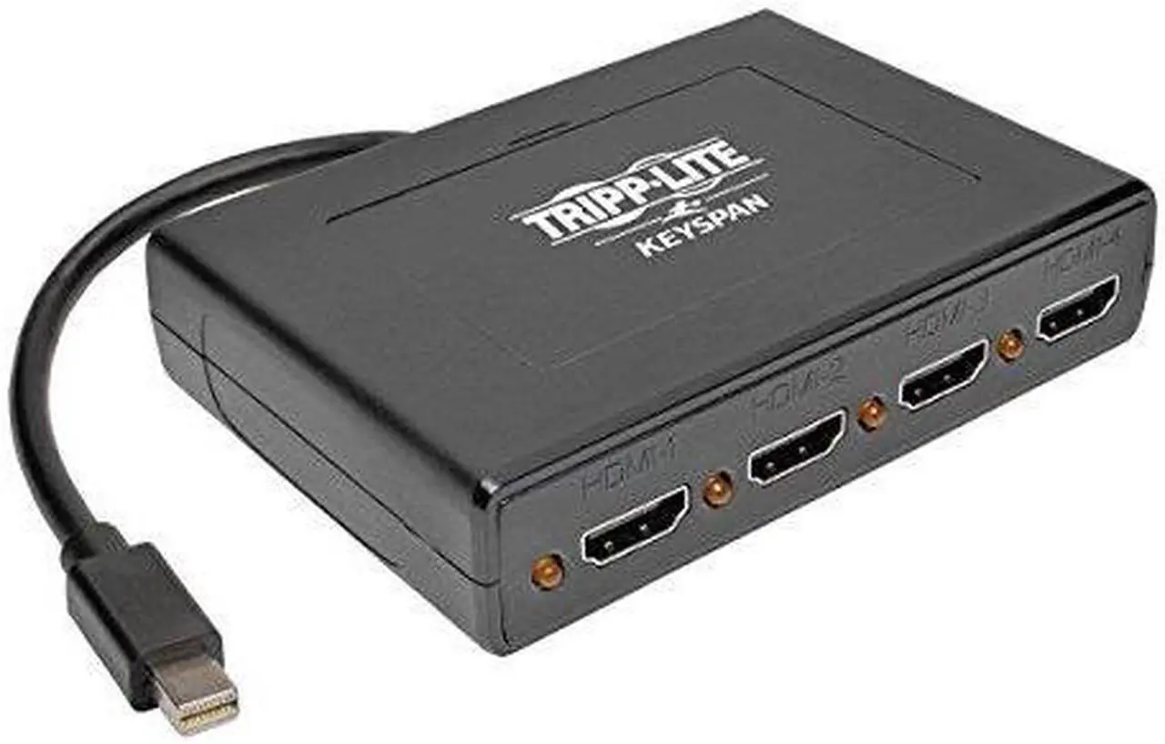 Alt view image 3 of 8 - Tripp Lite 4-Port Mini Displayport To Displayport Multi Stream Transport Hub