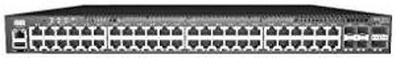 Alt view image 3 of 6 - 1GE RJ45 1U Open Ethernet Switch with ONIE, 48-Port GE RJ45 port + 4x10G SFP+, 2 Power Supplies(AC), Integrated ARM A9 CPU, short depth, P2C airflow. Rail Kit must be purchased separately.