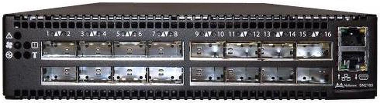 MELLANOX TECHNOLOGIES Spectrum Based 100GbE 1U Open Ethernet Switch with MLNX-OS, 16 QSFP28 Ports, 2 Power Supplies (AC), Standard Depth, x86 CPU, P2C Airflow, RoHS6