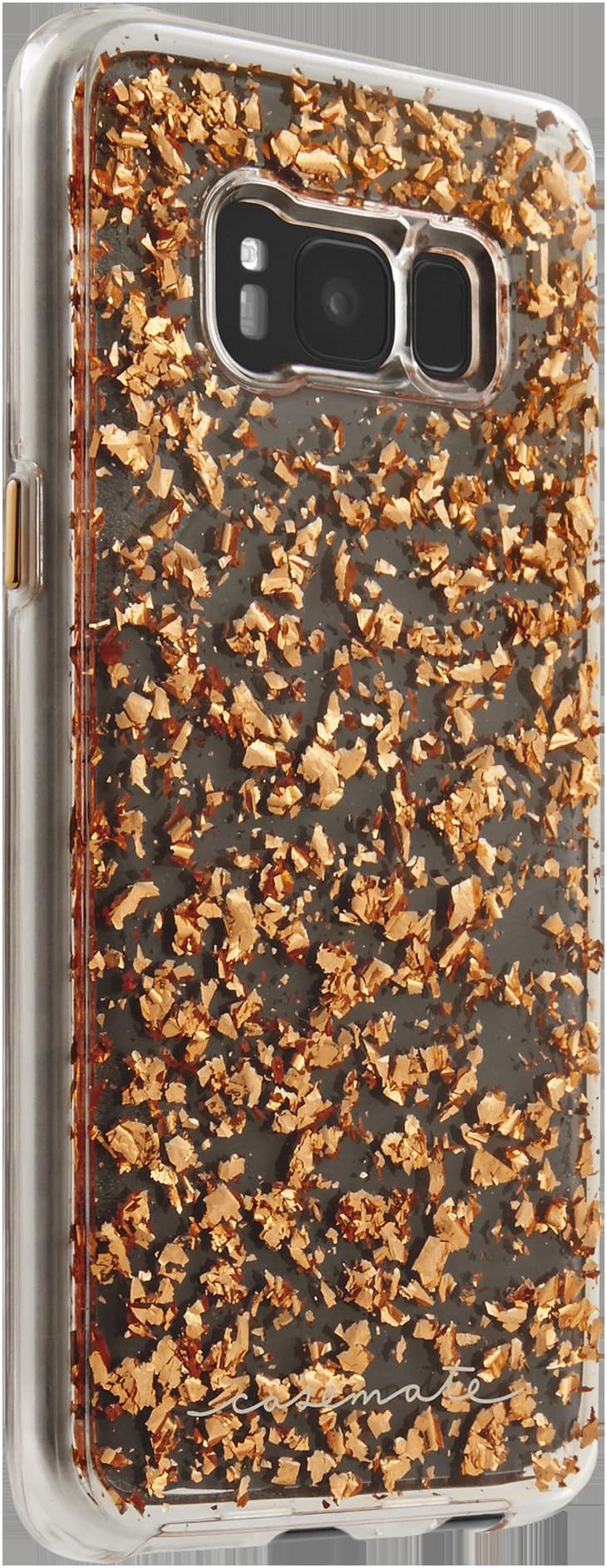 Alt view image 2 of 10 - Case-Mate Samsung Galaxy S8 Rose Gold Karat Case