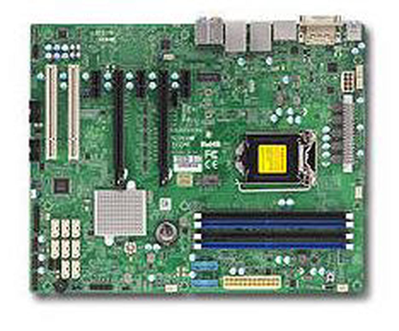 Alt view image 6 of 12 - Supermicro X11SAE Workstation Motherboard - Intel C236 Chipset - Socket H4 LGA-1151 - Bulk Pack - OEM