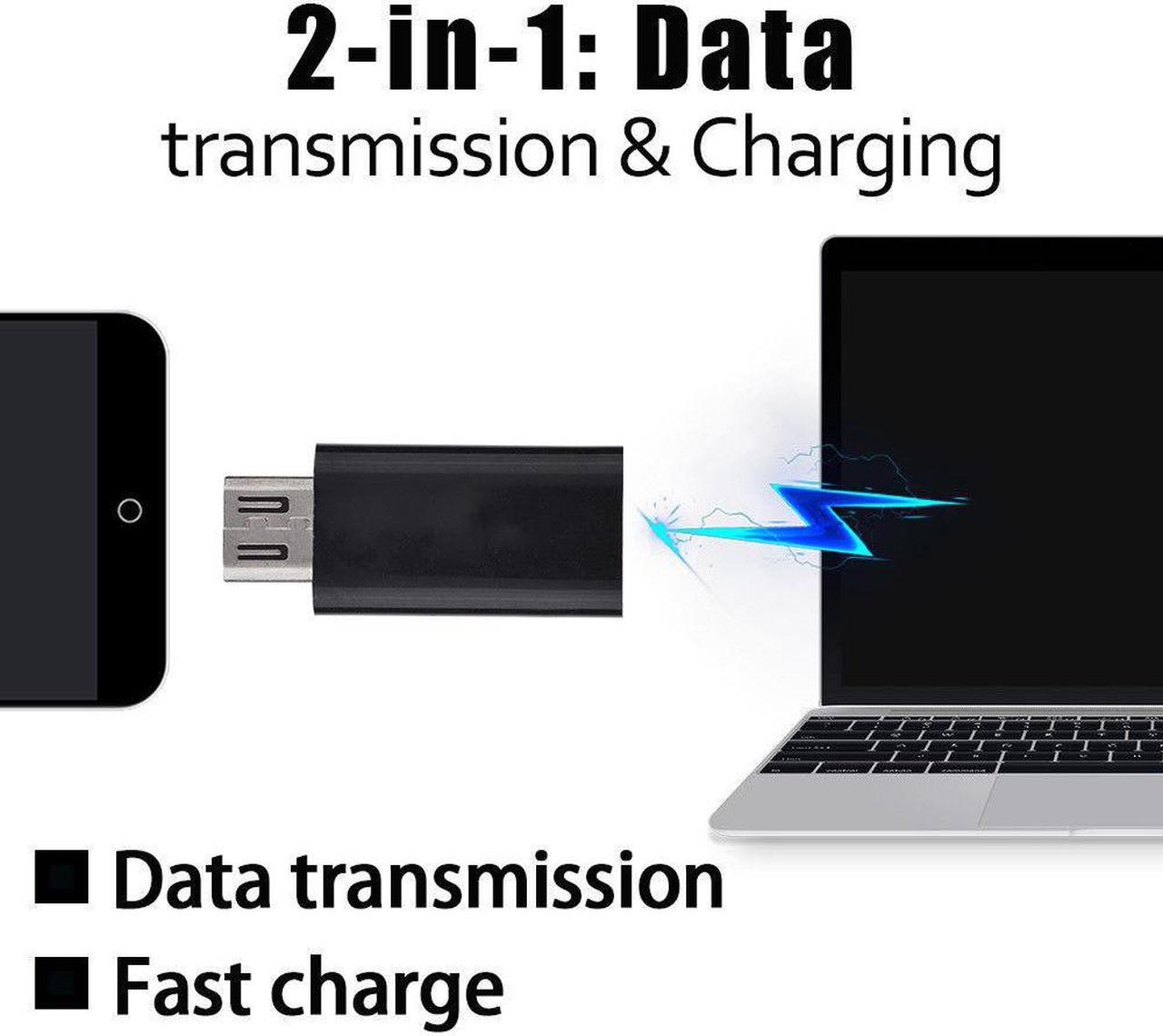 4pcs Micro USB Male Connector to USB3.0 Type C Female Converter USB-C Adapter LJ