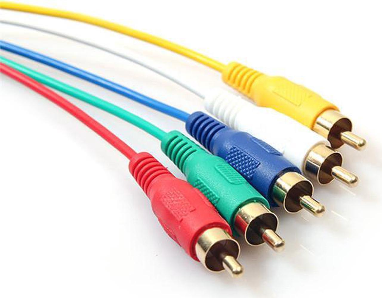 Alt view image 4 of 5 - 1.5M 5FT Male HDMI to 5 Male RCA Audio Video Cable Component Convert RGB YPbPr AV Composite Cable for XBox 360 HDTV etc H35