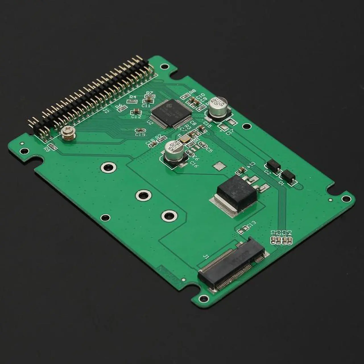 Alt view image 3 of 6 - 44 Pin M.2 NGFF SATA SSD to 2.5 IDE SATA SSD Converter SATA Adapter Card IDE Adaptor Convertor B+M Key