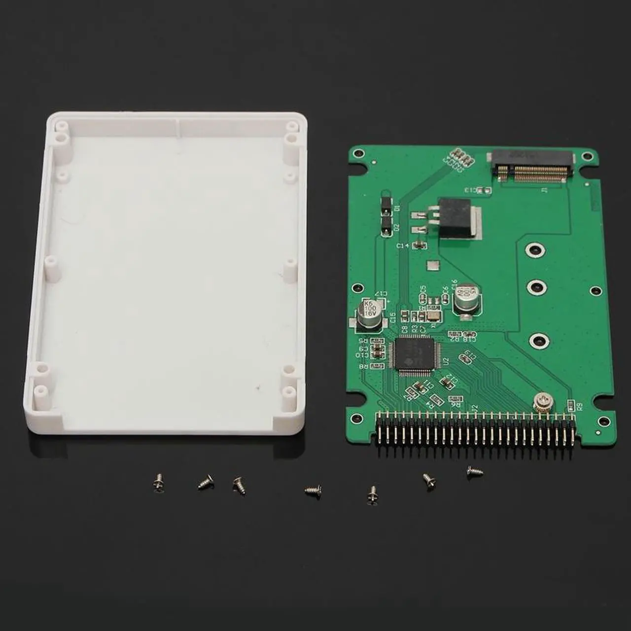Alt view image 2 of 6 - 44 Pin M.2 NGFF SATA SSD to 2.5 IDE SATA SSD Converter SATA Adapter Card IDE Adaptor Convertor B+M Key