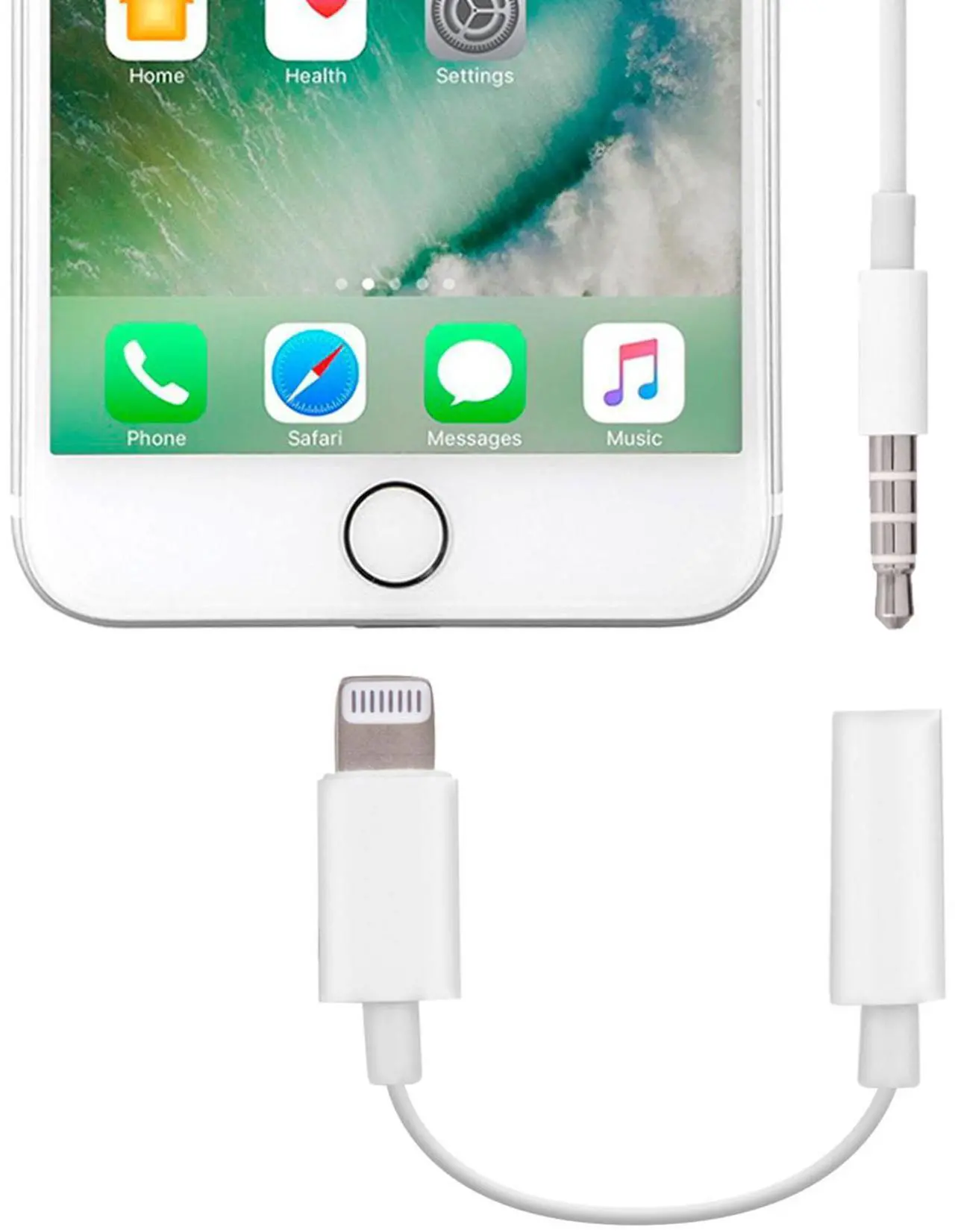 Alt view image 6 of 8 - Original Apple Lightning to 3.5mm Headphone Jack Adapter