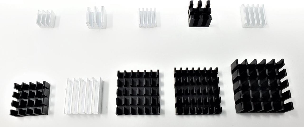 Alt view image 5 of 7 - Micro Connectors 50pcs Assorted Heat Sink Set for Development Boards (RAS-HS50-KIT)