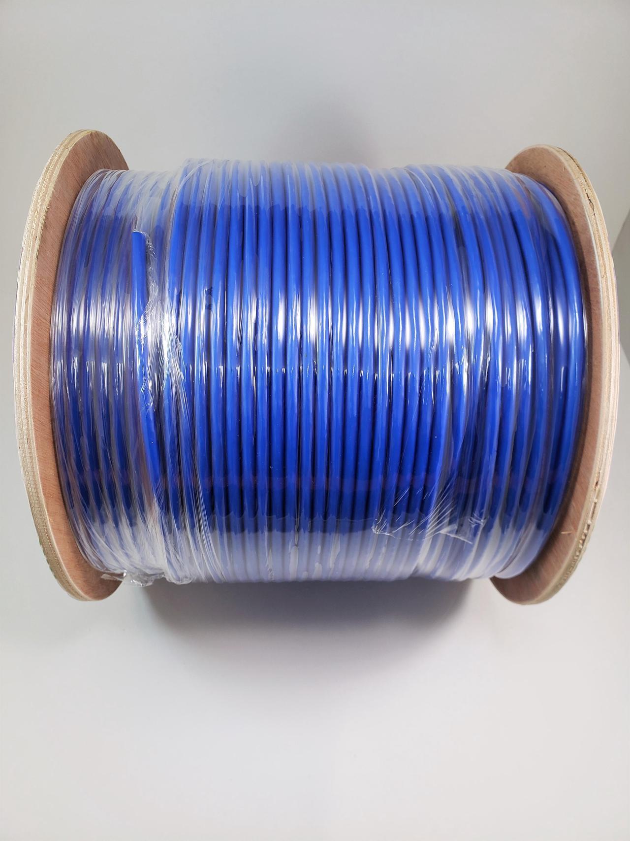 Alt view image 2 of 9 - Micro Connectors 1000 Feet Solid Shielded (STP) CAT6 Outdoor, UV Resistant Bulk Ethernet (23AWG) Cable - Blue (TR4-560BL-OUT)